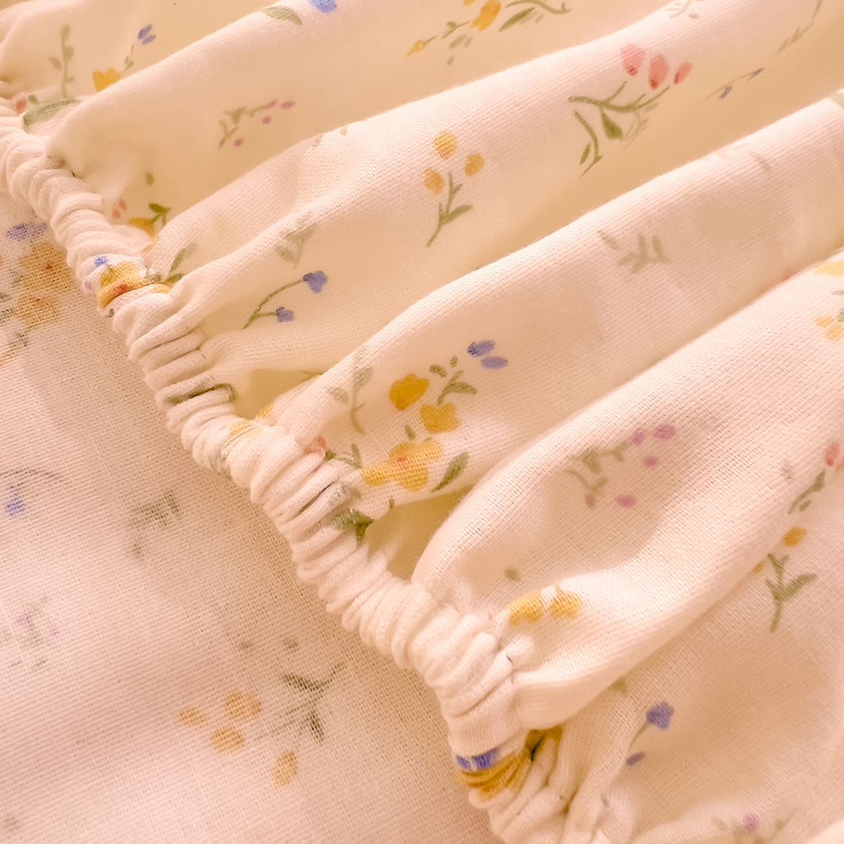 91家纺网 家纺一手货源 找家纺 DoDo 兜兜 2026新款全棉纯棉柔软双层纱单品床笠系列（可定做尺寸） 伊卡