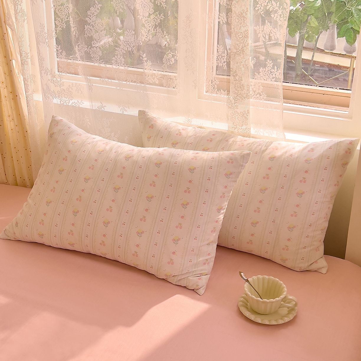 91家纺网 家纺一手货源 找家纺 DoDo 兜兜 2026新款全棉纯棉柔软双层纱单品床笠系列（可定做尺寸） 软芙