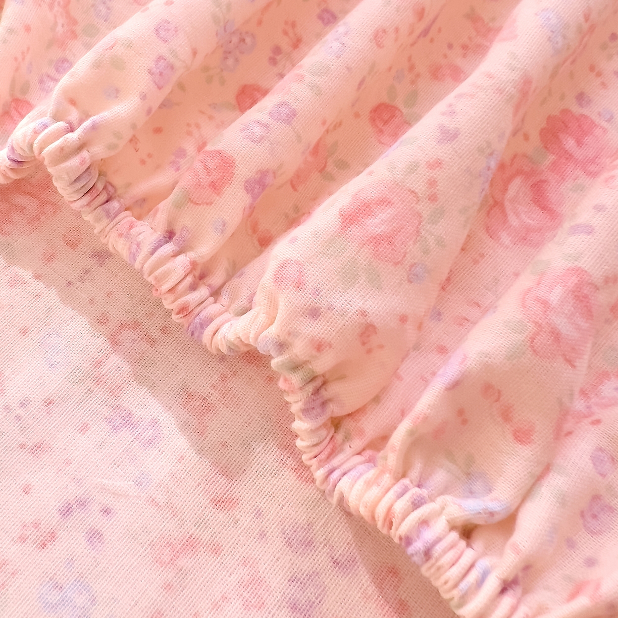 91家纺网 家纺一手货源 找家纺 DoDo 兜兜 2026新款全棉纯棉柔软双层纱单品床笠系列（可定做尺寸） 木兮