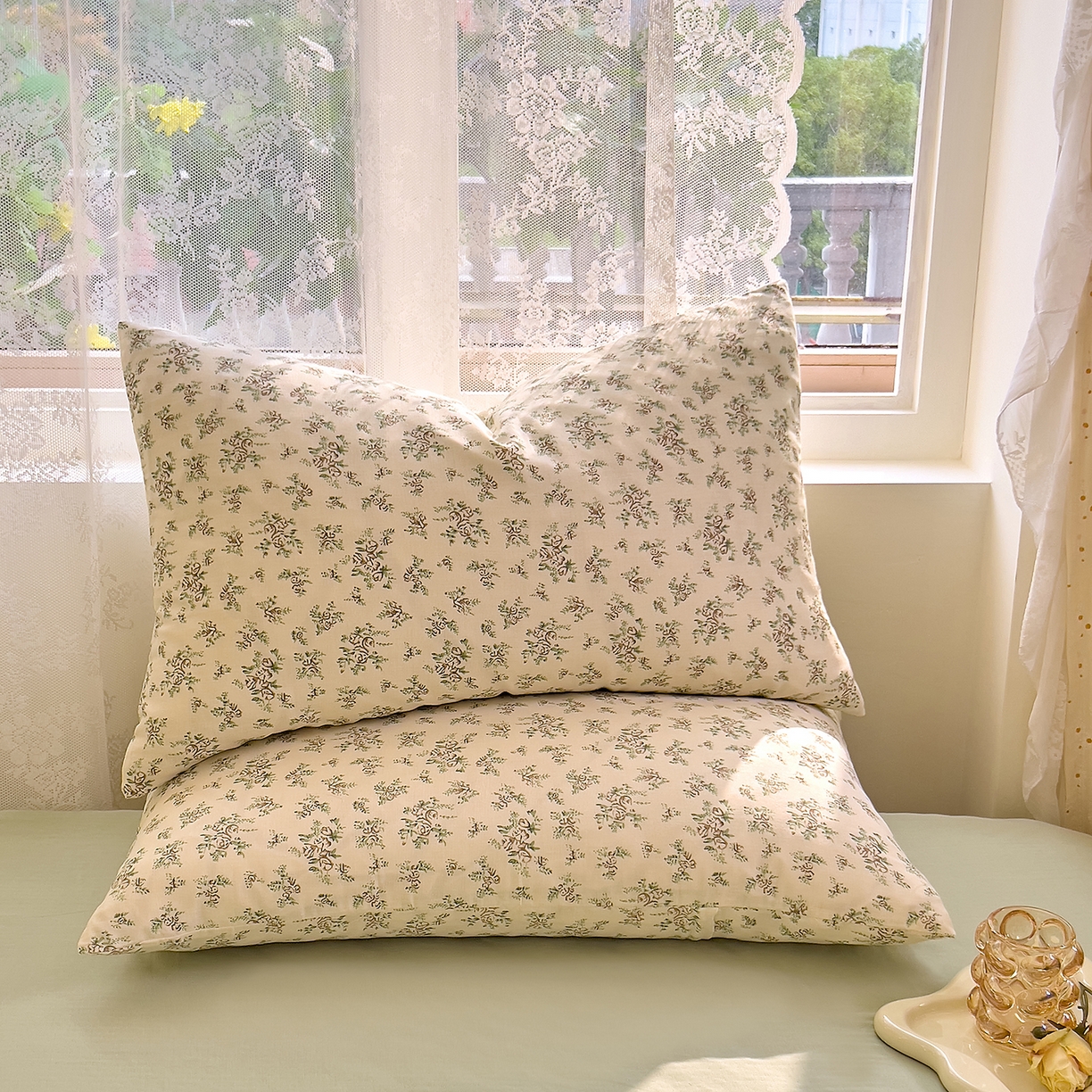 91家纺网 家纺一手货源 找家纺 （总）DoDo 兜兜 2026新款全棉纯棉柔软双层纱单品枕套系列（可定做尺寸）