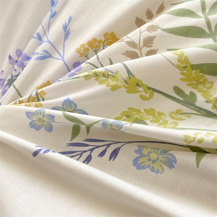 91家纺网 家纺一手货源 找家纺 （总）乐逸家纺 2025新款100%纯棉全棉印花法式风情蕾丝花边床裙床盖