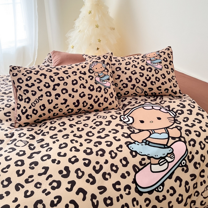 91家纺网 家纺一手货源 找家纺 （总）海岛哥哥 2025新款大版印花云感双层纱四件套