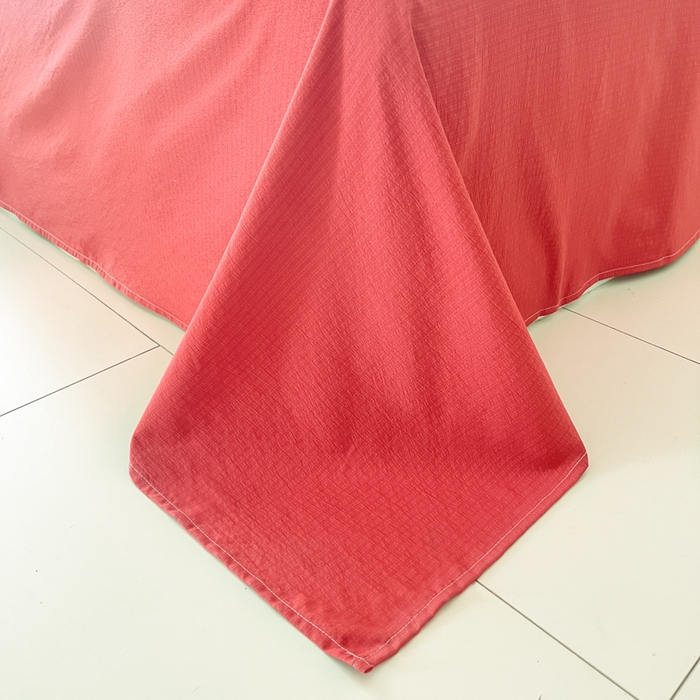 91家纺网 家纺一手货源 找家纺 海岛哥哥 2025新款大版印花云感双层纱四件套 可爱女孩