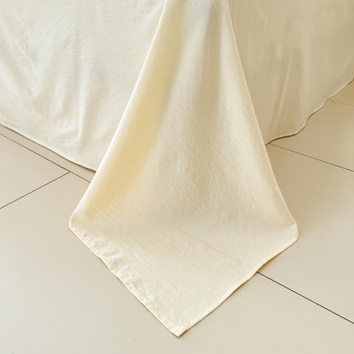 91家纺网 家纺一手货源 找家纺 海岛哥哥 2025新款大版印花云感双层纱四件套 顽皮星星人