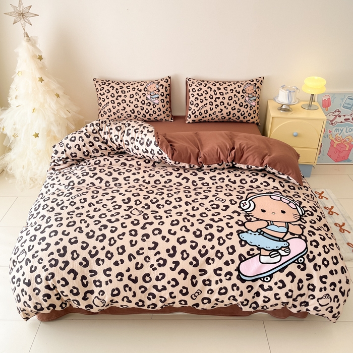 91家纺网 家纺一手货源 找家纺 （总）港岛妹妹 2025新款云朵水洗工艺学生床宿舍上下铺三件套