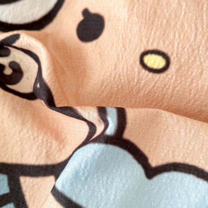 91家纺网 家纺一手货源 找家纺 （总）港岛妹妹 2025新款大版印花云感双层纱四件套