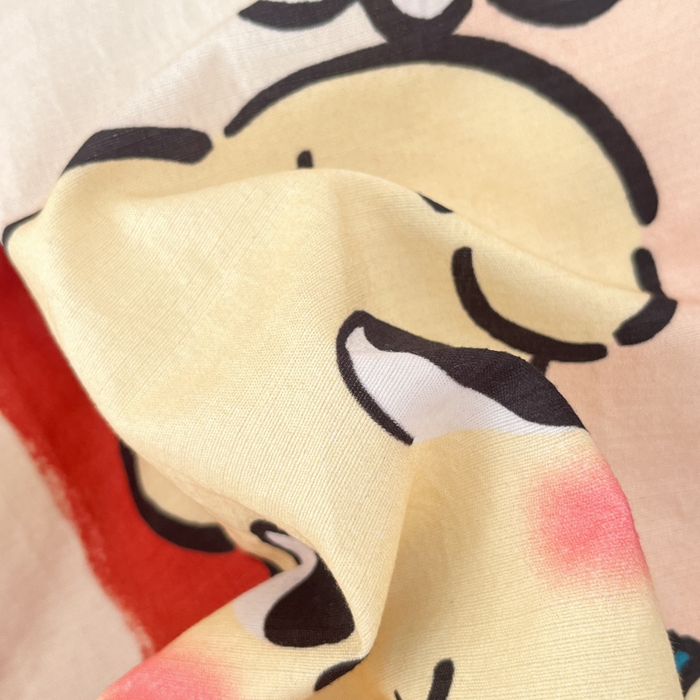 91家纺网 家纺一手货源 找家纺 港岛妹妹 2025新款大版印花云感双层纱四件套 可爱女孩