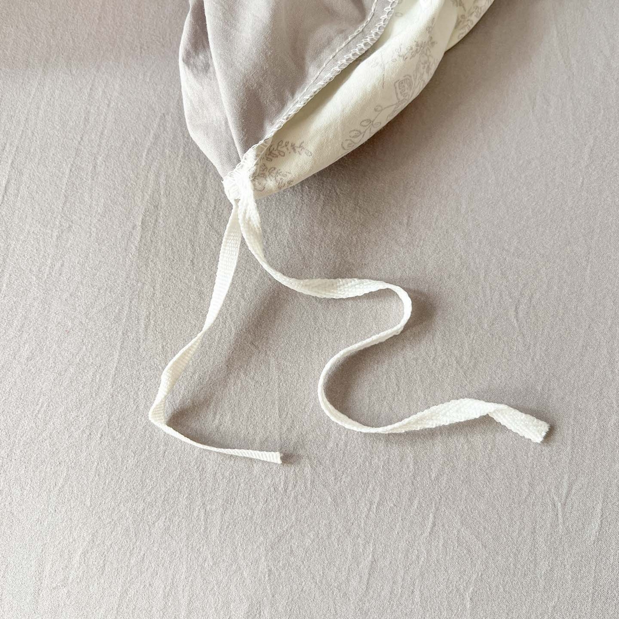 91家纺网 家纺一手货源 找家纺 格真 2026新款韩国小布袋A类古法水洗仿棉云感纱四件套 勒叶