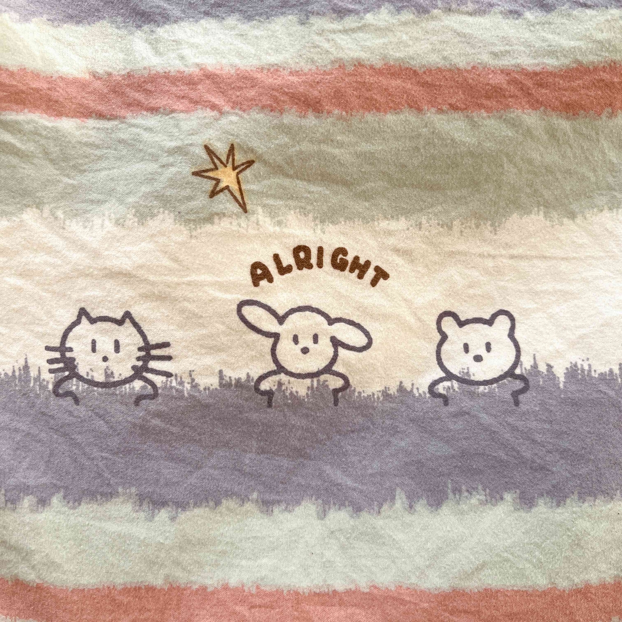 91家纺网 家纺一手货源 找家纺 格真 2026新款韩国小布袋A类古法水洗仿棉云感纱四件套 梦乡