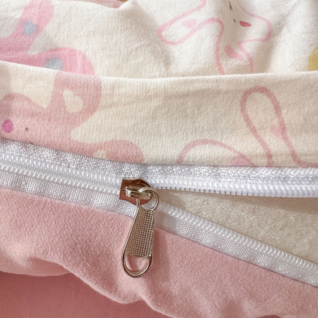 91家纺网 家纺一手货源 找家纺 格真 2026新款韩国小布袋A类古法水洗仿棉云感纱四件套 兔耳朵