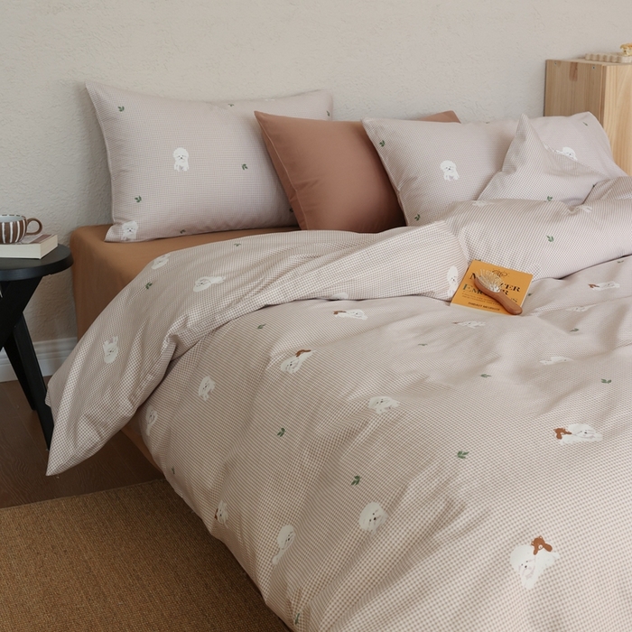 91家纺网 家纺一手货源 找家纺 （总）棉眠 2026新款卡通40S全棉纯棉四件套-哈吉米