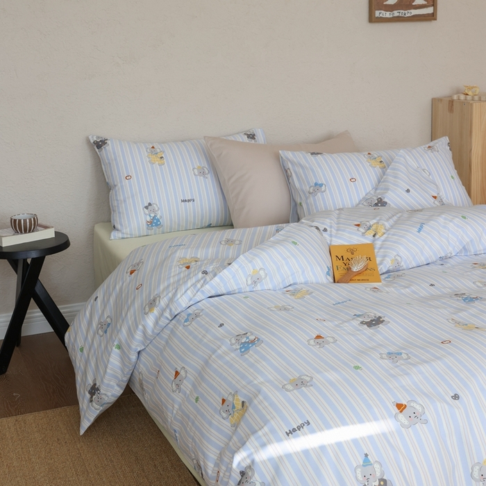 91家纺网 家纺一手货源 找家纺 （总）棉眠 2026新款卡通40S全棉纯棉四件套-哈吉米