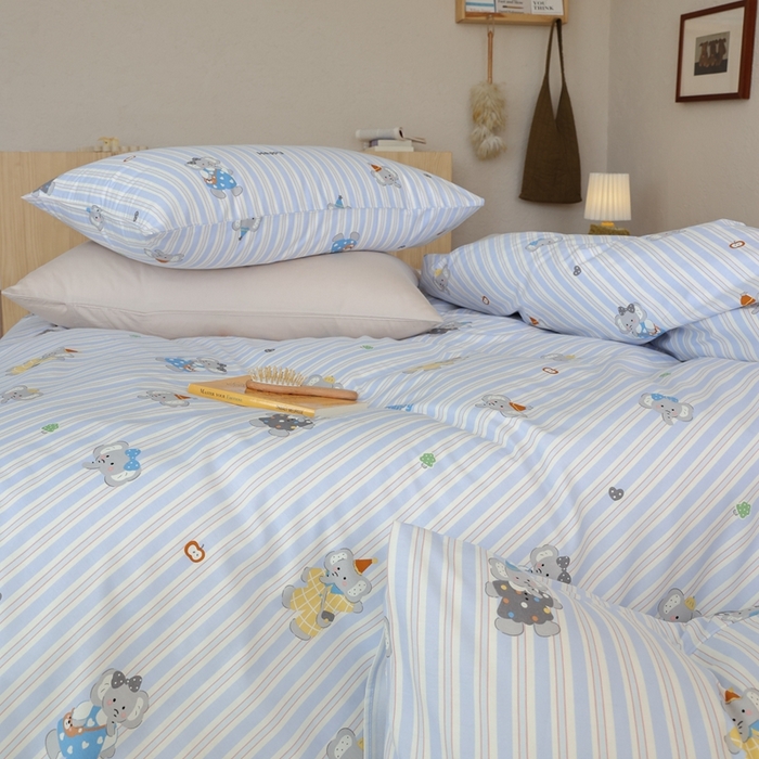 91家纺网 家纺一手货源 找家纺 棉眠 2026新款卡通40S全棉纯棉四件套-哈吉米 艾乐芬