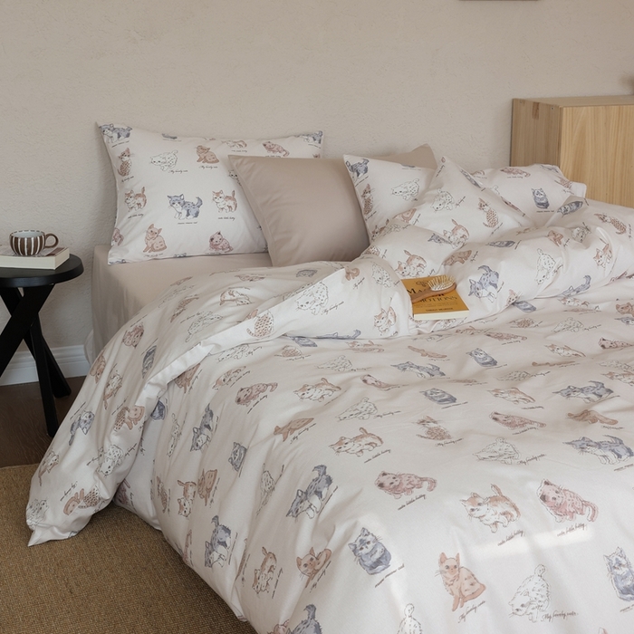 91家纺网 家纺一手货源 找家纺 （总）棉眠 2026新款卡通40S全棉纯棉四件套-哈吉米