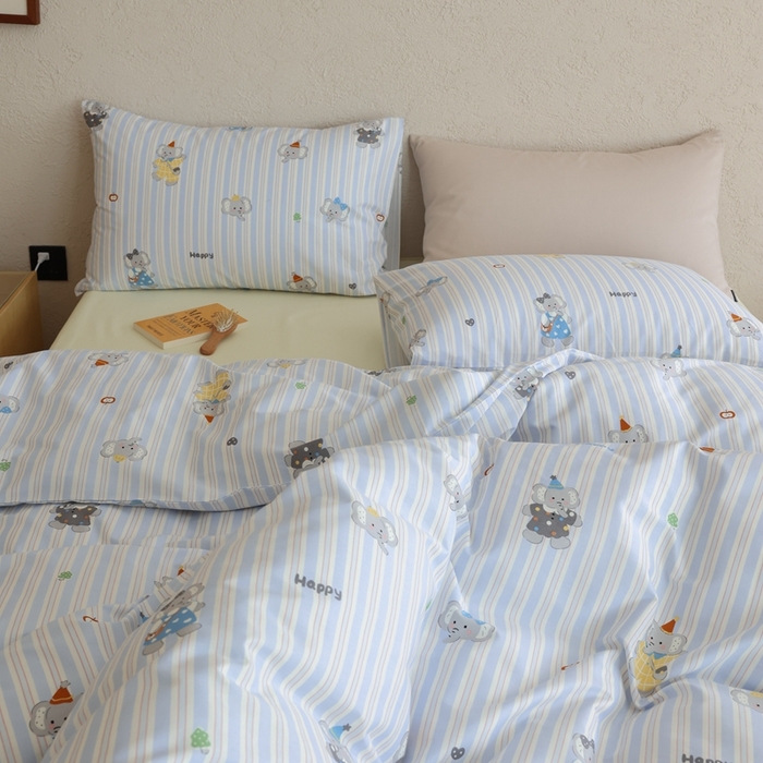 91家纺网 家纺一手货源 找家纺 棉眠 2026新款卡通40S全棉纯棉四件套-哈吉米 艾乐芬