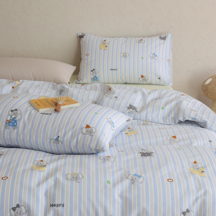 91家纺网 家纺一手货源 找家纺 （总）棉眠 2026新款卡通40S全棉纯棉四件套-哈吉米