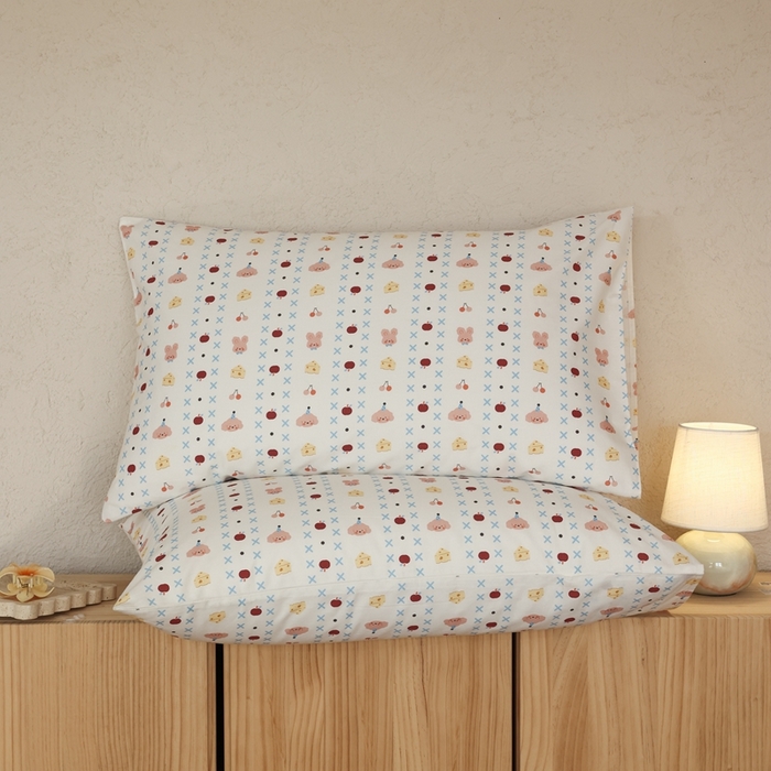 91家纺网 家纺一手货源 找家纺 棉眠 2026新款卡通40S全棉纯棉四件套-哈吉米 芝士奶油