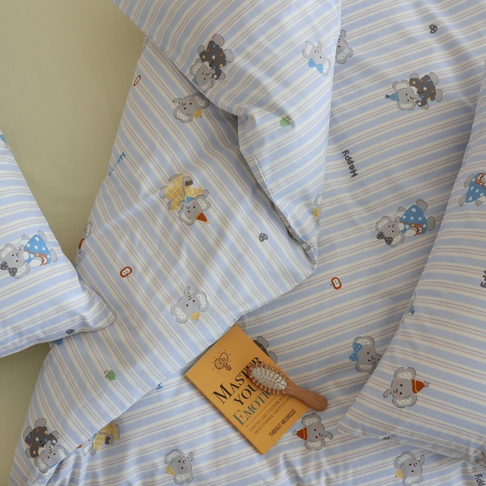 91家纺网 家纺一手货源 找家纺 棉眠 2026新款卡通40S全棉纯棉四件套-哈吉米 艾乐芬