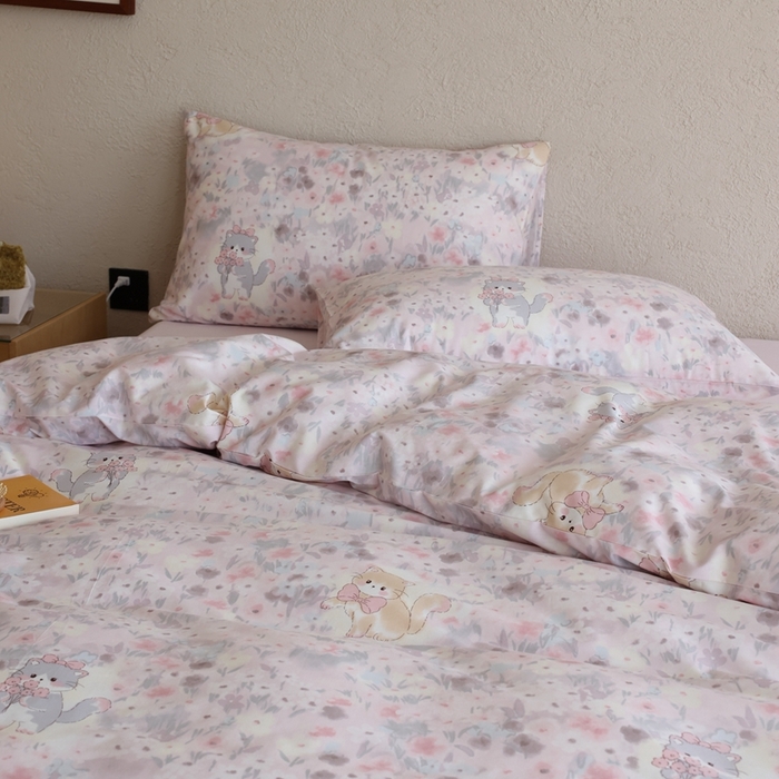 91家纺网 家纺一手货源 找家纺 棉眠 2026新款卡通40S全棉纯棉四件套-哈吉米 糖果屋