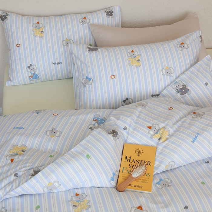 91家纺网 家纺一手货源 找家纺 棉眠 2026新款卡通40S全棉纯棉四件套-哈吉米 艾乐芬