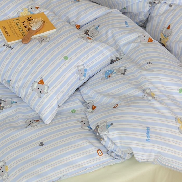 91家纺网 家纺一手货源 找家纺 棉眠 2026新款卡通40S全棉纯棉四件套-哈吉米 艾乐芬