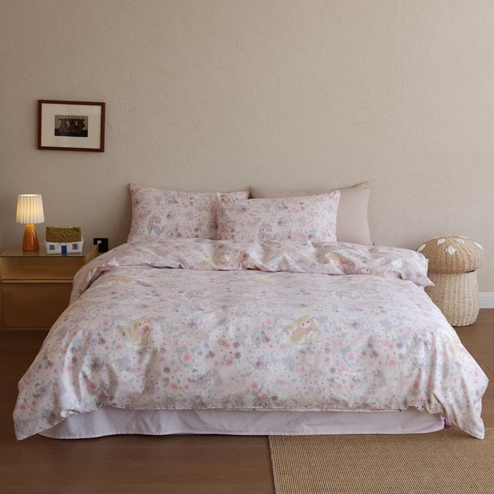 91家纺网 家纺一手货源 找家纺 棉眠 2026新款卡通40S全棉纯棉四件套-哈吉米 糖果屋