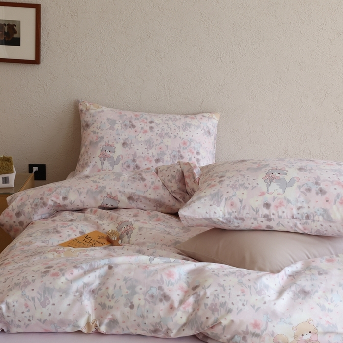 91家纺网 家纺一手货源 找家纺 棉眠 2026新款卡通40S全棉纯棉四件套-哈吉米 糖果屋