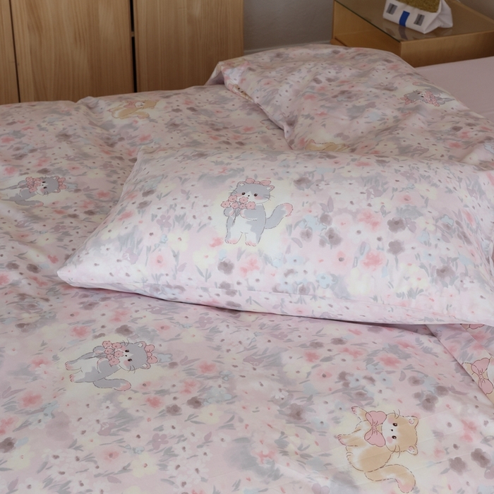 91家纺网 家纺一手货源 找家纺 棉眠 2026新款卡通40S全棉纯棉四件套-哈吉米 糖果屋