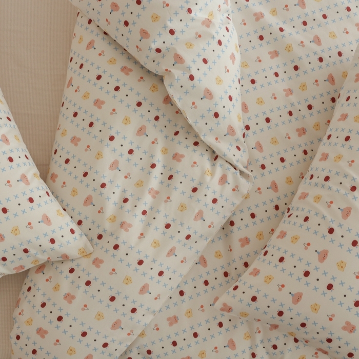 91家纺网 家纺一手货源 找家纺 棉眠 2026新款卡通40S全棉纯棉四件套-哈吉米 芝士奶油