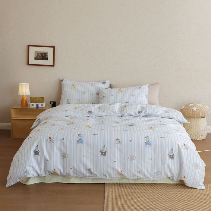 91家纺网 家纺一手货源 找家纺 棉眠 2026新款卡通40S全棉纯棉四件套-哈吉米 艾乐芬