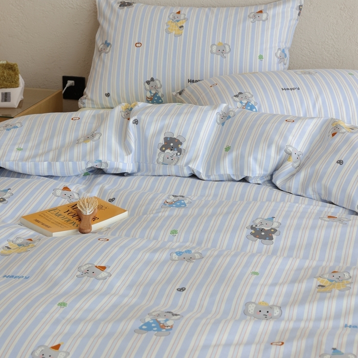 91家纺网 家纺一手货源 找家纺 （总）棉眠 2026新款卡通40S全棉纯棉四件套-哈吉米
