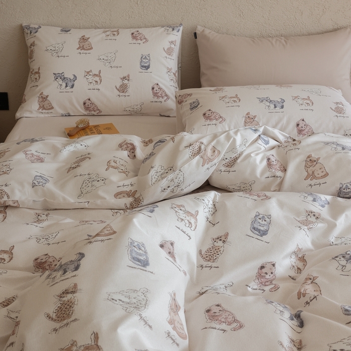 91家纺网 家纺一手货源 找家纺 棉眠 2026新款卡通40S全棉纯棉四件套-哈吉米 哈吉米