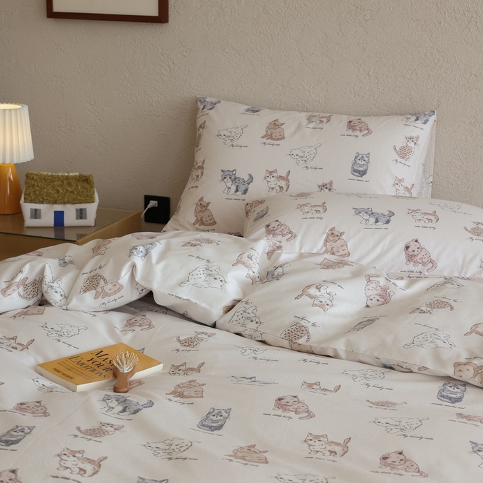 91家纺网 家纺一手货源 找家纺 棉眠 2026新款卡通40S全棉纯棉四件套-哈吉米 哈吉米