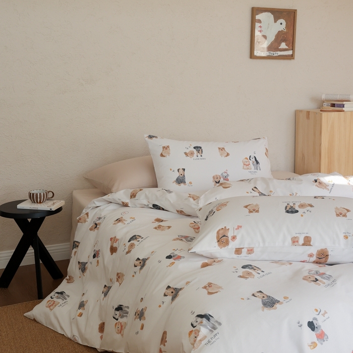 91家纺网 家纺一手货源 找家纺 棉眠 2026新款卡通40S全棉纯棉四件套-哈吉米 默言