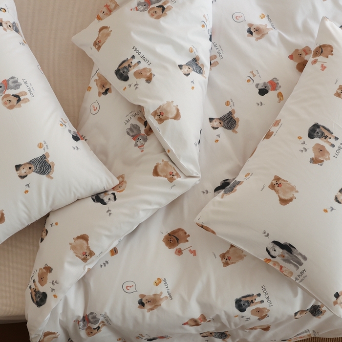 91家纺网 家纺一手货源 找家纺 棉眠 2026新款卡通40S全棉纯棉四件套-哈吉米 默言