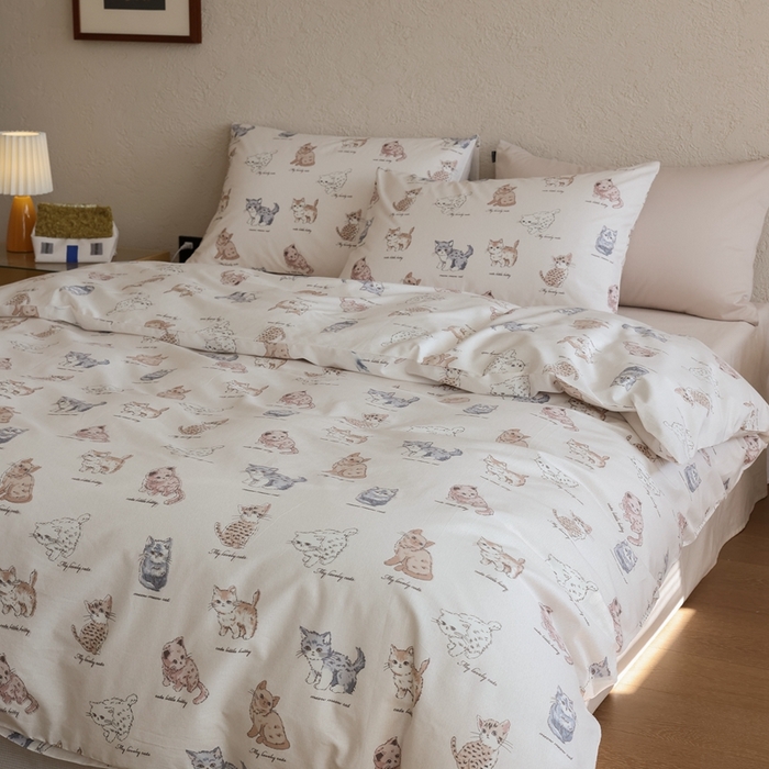 91家纺网 家纺一手货源 找家纺 棉眠 2026新款卡通40S全棉纯棉四件套-哈吉米 哈吉米