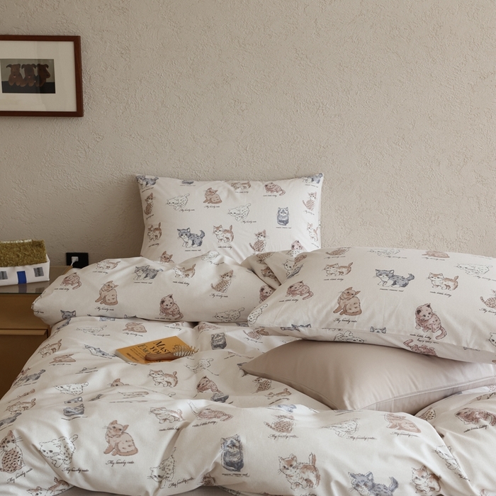 91家纺网 家纺一手货源 找家纺 棉眠 2026新款卡通40S全棉纯棉四件套-哈吉米 哈吉米