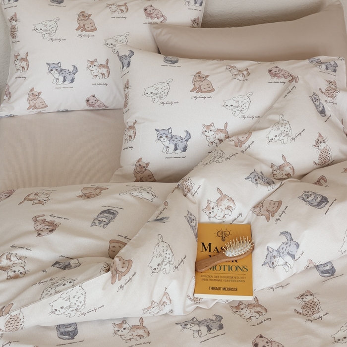 91家纺网 家纺一手货源 找家纺 棉眠 2026新款卡通40S全棉纯棉四件套-哈吉米 哈吉米