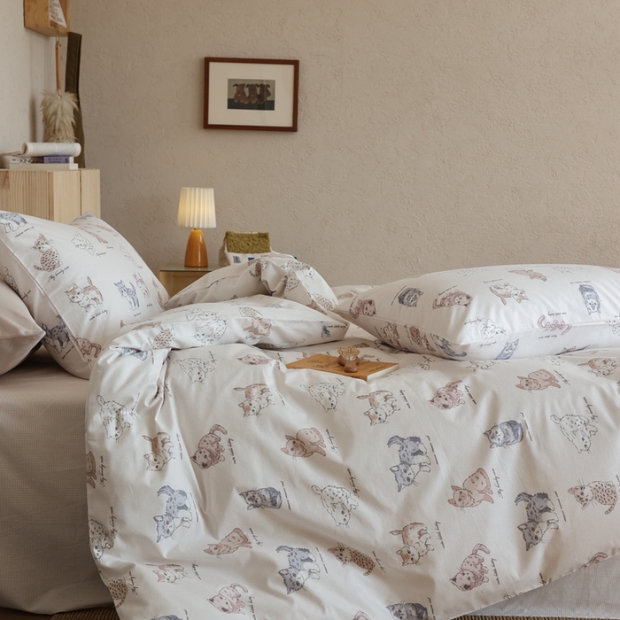 91家纺网 家纺一手货源 找家纺 棉眠 2026新款卡通40S全棉纯棉四件套-哈吉米 哈吉米