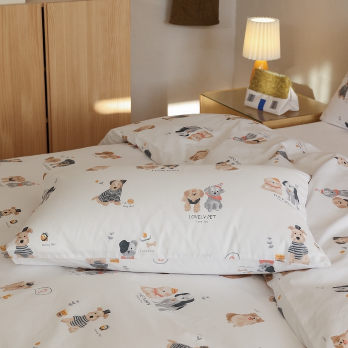 91家纺网 家纺一手货源 找家纺 棉眠 2026新款卡通40S全棉纯棉四件套-哈吉米 默言