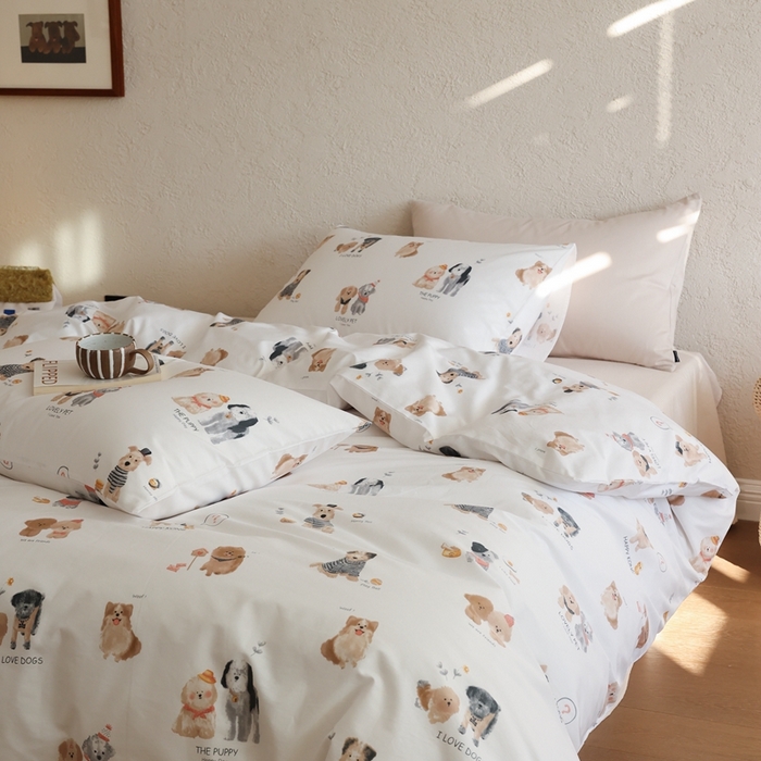 91家纺网 家纺一手货源 找家纺 棉眠 2026新款卡通40S全棉纯棉四件套-哈吉米 默言