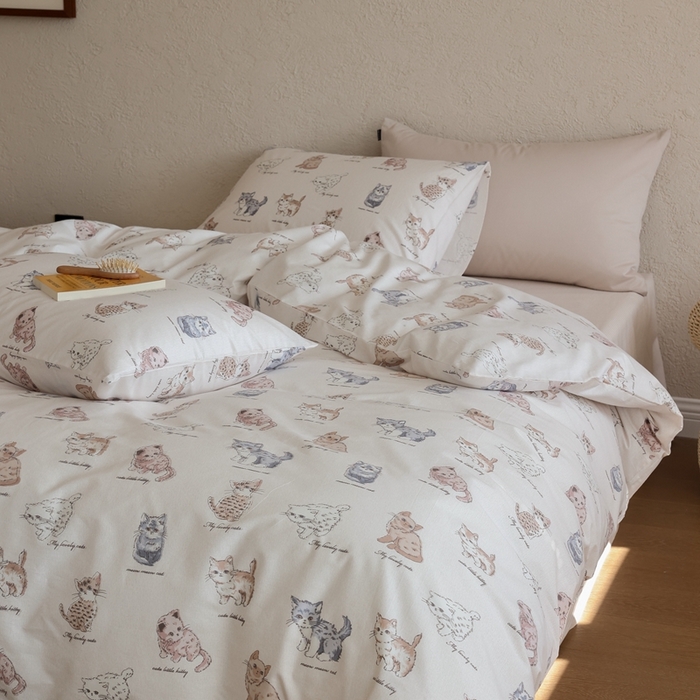 91家纺网 家纺一手货源 找家纺 棉眠 2026新款卡通40S全棉纯棉四件套-哈吉米 哈吉米