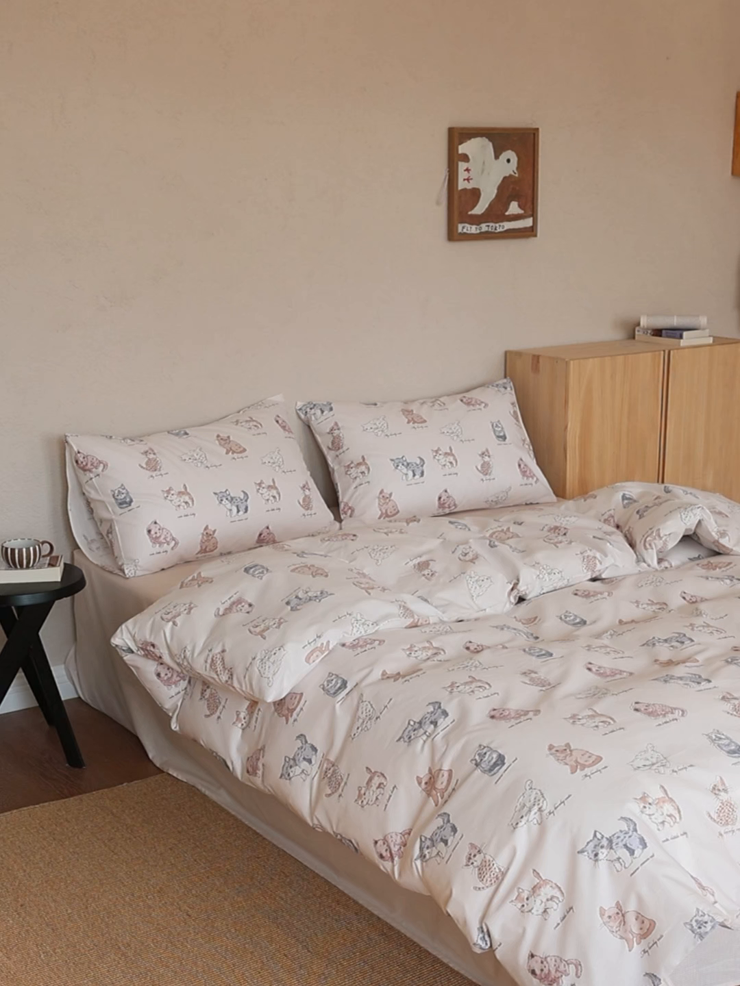 91家纺网 家纺一手货源 找家纺 棉眠 2026新款卡通40S全棉纯棉四件套-哈吉米 哈吉米