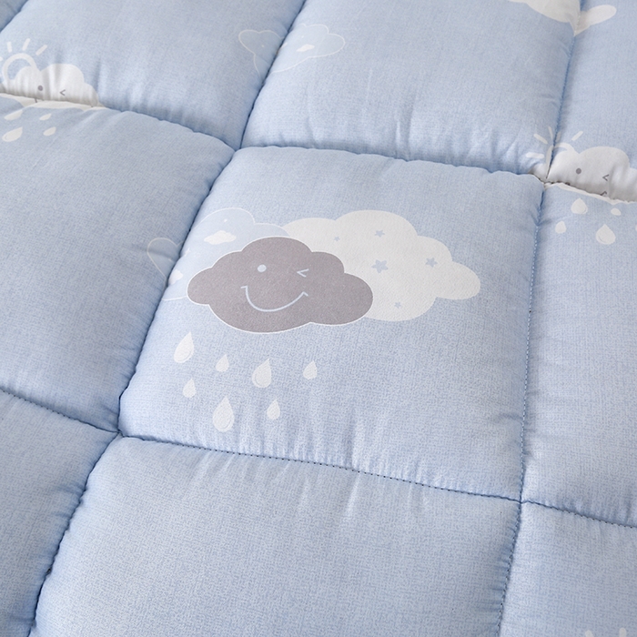 91家纺网 家纺一手货源 找家纺 友承家纺 2026新款床上用品加厚保暖冬被棉被春秋被褥被芯学生单人宿舍羽丝棉被水洗棉垫被 云朵