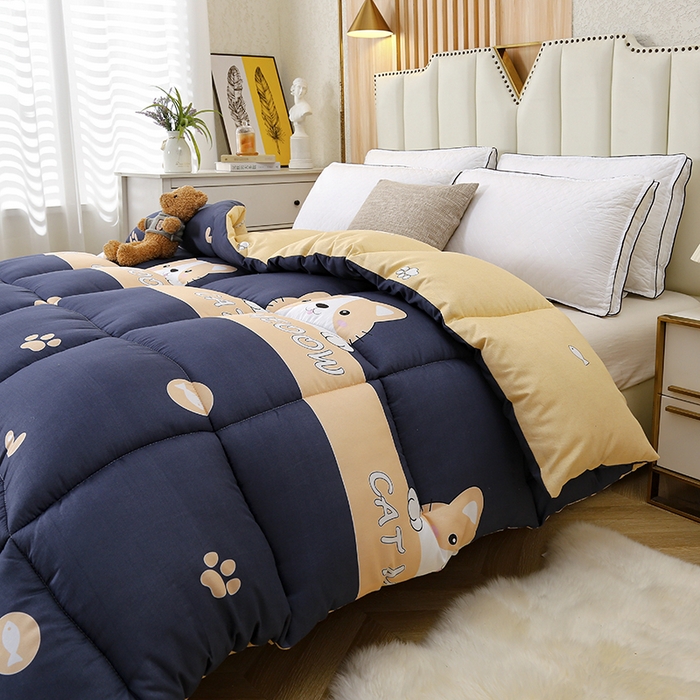 91家纺网 家纺一手货源 找家纺 友承家纺 2026新款床上用品加厚保暖冬被棉被春秋被褥被芯学生单人宿舍羽丝棉被水洗棉垫被 期待