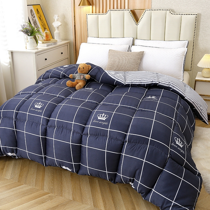 91家纺网 家纺一手货源 找家纺 友承家纺 2026新款床上用品加厚保暖冬被棉被春秋被褥被芯学生单人宿舍羽丝棉被水洗棉垫被 初遇