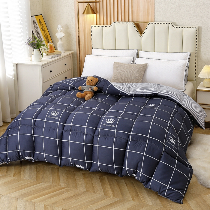 91家纺网 家纺一手货源 找家纺 友承家纺 2026新款床上用品加厚保暖冬被棉被春秋被褥被芯学生单人宿舍羽丝棉被水洗棉垫被 初遇