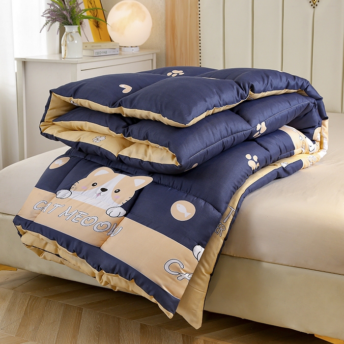 91家纺网 家纺一手货源 找家纺 友承家纺 2026新款床上用品加厚保暖冬被棉被春秋被褥被芯学生单人宿舍羽丝棉被水洗棉垫被 期待