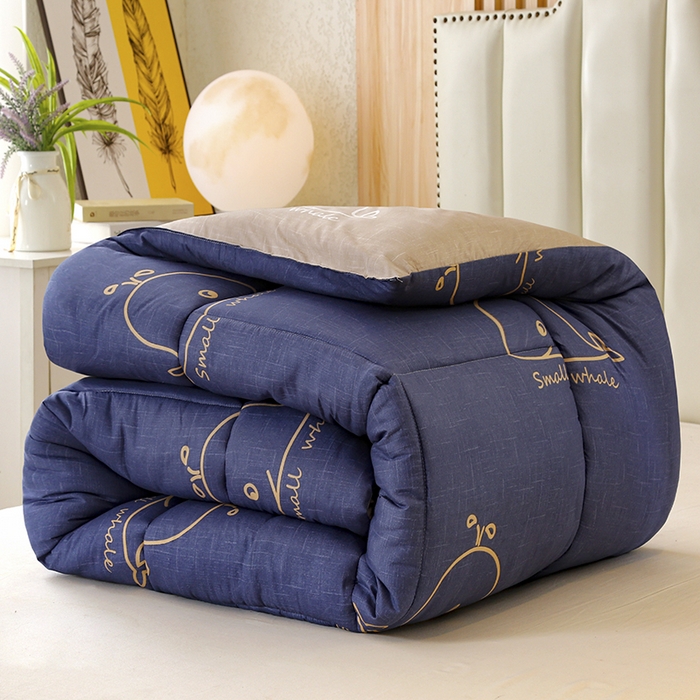 友承家纺 2026新款床上用品加厚保暖冬被棉被春秋被褥被芯学生单人宿舍羽丝棉被水洗棉垫被 鲸鱼