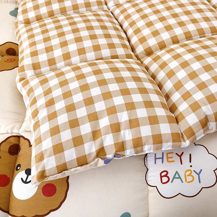 91家纺网 家纺一手货源 找家纺 友承家纺 2026新款床上用品加厚保暖冬被棉被春秋被褥被芯学生单人宿舍羽丝棉被水洗棉垫被 baby熊